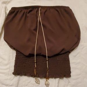 Olive green crop top